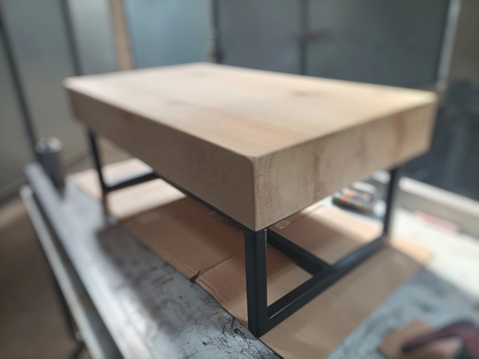 Table basse bois & métal